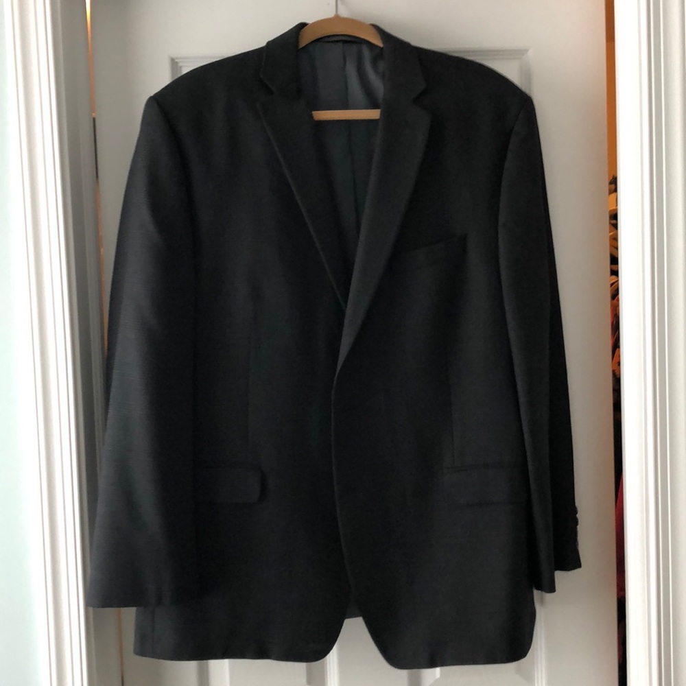Charcoal Gray Calvin Klein blazer, 46R.